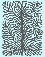 Leaf plants collection matisse style element illustration botanical flower nature clip art collection isolated editable vector