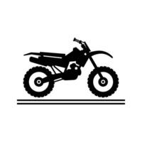 Motorbike Silhouette with white background vector