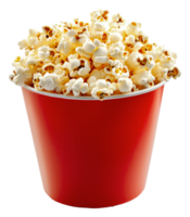 Popcorn in a red bucket png