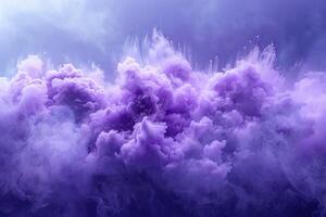 Vibrant Lavender Smoke Clouds With Sparkling Effects photo