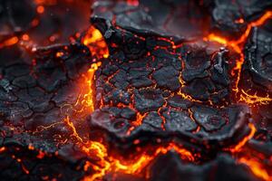 Dramatic Maroon and Dust Lava Effect with Molten Streams photo