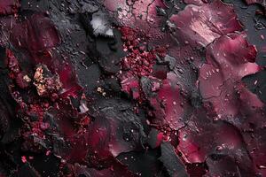 Abstract Maroon and Black Texture with Dust and Molten Lava Effect photo