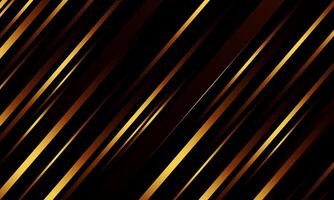 Abstract diagonal gold striped on dark background. metallic lines pattern. vector