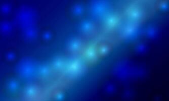 Abstract background with blue matte spheres isolated on light dark blue. Banner design with blue floating bubbles. vector