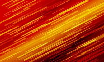 Technology futuristic background striped lines with light effect on orange background. vector