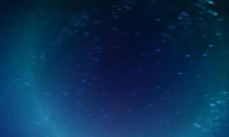 Magic night dark blue frame with sparkling glitter bokeh and light art. vector