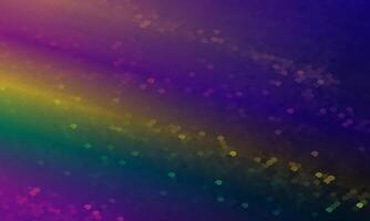 Magic night dark colorful frame with sparkling glitter bokeh and light art. vector