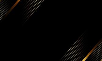 Abstract diagonal gold striped on dark background. with copy space. metallic lines pattern. vector