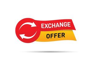 Exchange Offer for new banner design template vector