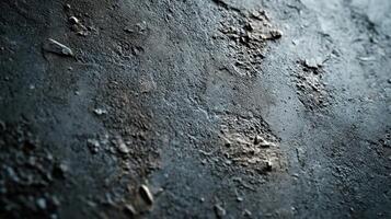 Close-Up of Rough, Cracked, and Weathered Gray Concrete Surface photo