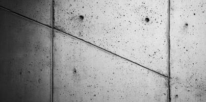 Close-up of Concrete Wall with Diagonal Seam and Uneven Texture photo