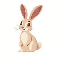 Bunny rabbit smiling vector