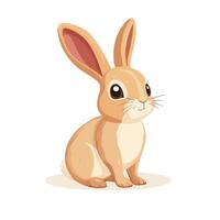 Rabbit with big eyes vector