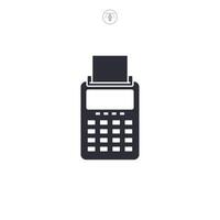 Payment Gateway, NFC Payment, Credit card machine icon symbol illustration isolated on white background vector