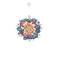 Nebula icon symbol illustration isolated on white background vector
