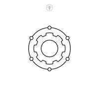 connection setting icon symbol illustration isolated on white background vector