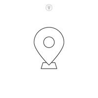 Location Pin , GPS, Map Position Marker icon symbol illustration isolated on white background vector