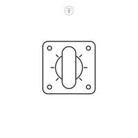 Toggle switch icon symbol illustration isolated on white background vector