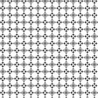 A Simple, Seamless Pattern Of Crosses And Dots, In Black On A White Background vector