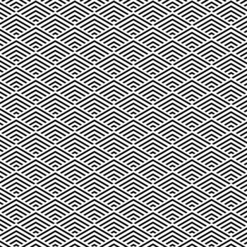 negro y blanco sin costura modelo con sencillo geométrico formas vector