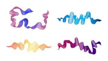 Abstract backdrop with wave gradient lines vector