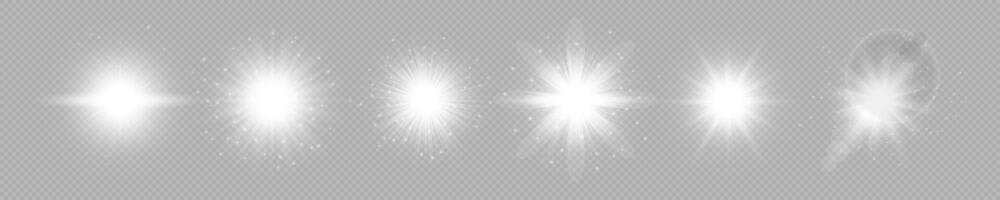 Light effect of lens flares vector