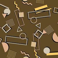 Memphis style on background. vector