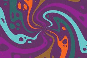 Abstract psychedelic groovy background. vector