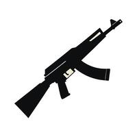 AK-47 rifles isolated on white background Free vector