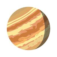 The largest planet in the solar system, Jupiter. vector