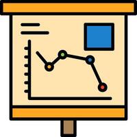 Falling Line Graph Icon Design Symbol vector