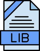 LIB Icon Design vector