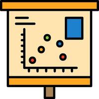 Scatter Graph Icon Design Symbol vector
