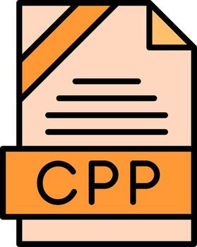 cpp icono diseño vector