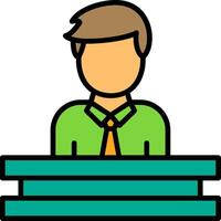 Bank teller Icon Design Symbol vector