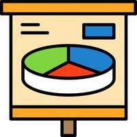 3D Pie Chart Icon Design Symbol vector