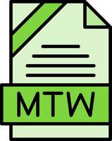 MTW Icon Design vector