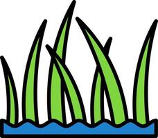 Beach grass Icon Design Symbol vector