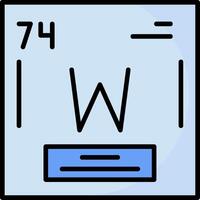 Tungsten Icon Design vector