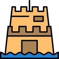 Sand sculpture Icon Design Symbol vector