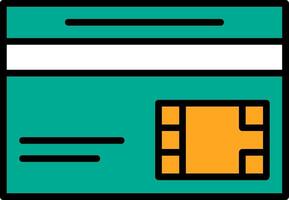 Chip card Icon Design Symbol vector