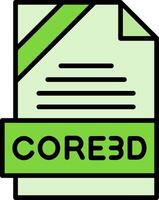 CORE3D Icon Design vector