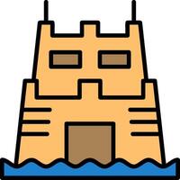 Sand castle contest Icon Design Symbol vector