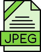 JPEG Icon Design vector