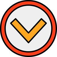 Chevron Down Icon Design vector