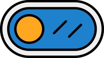 Toggle Button Icon Design vector