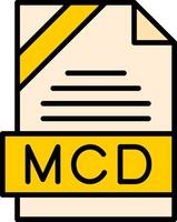 MCD Icon Design vector