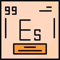 Einsteinium Icon Design vector