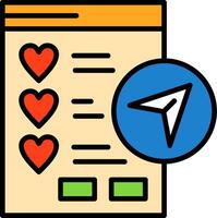 Wishlist Sharing Icon Design vector