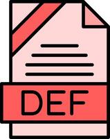 DEF Icon Design vector